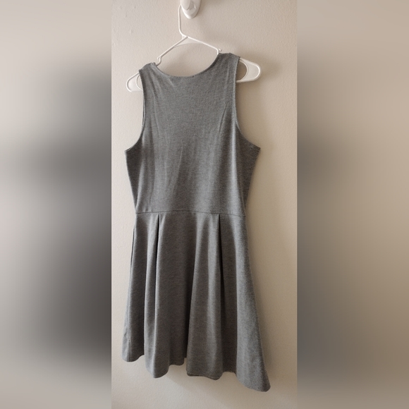 A New Day Women's Gray Heathered Knit Pockets Fit & Flare Stretch Sleeveless M - Picture 6 of 9